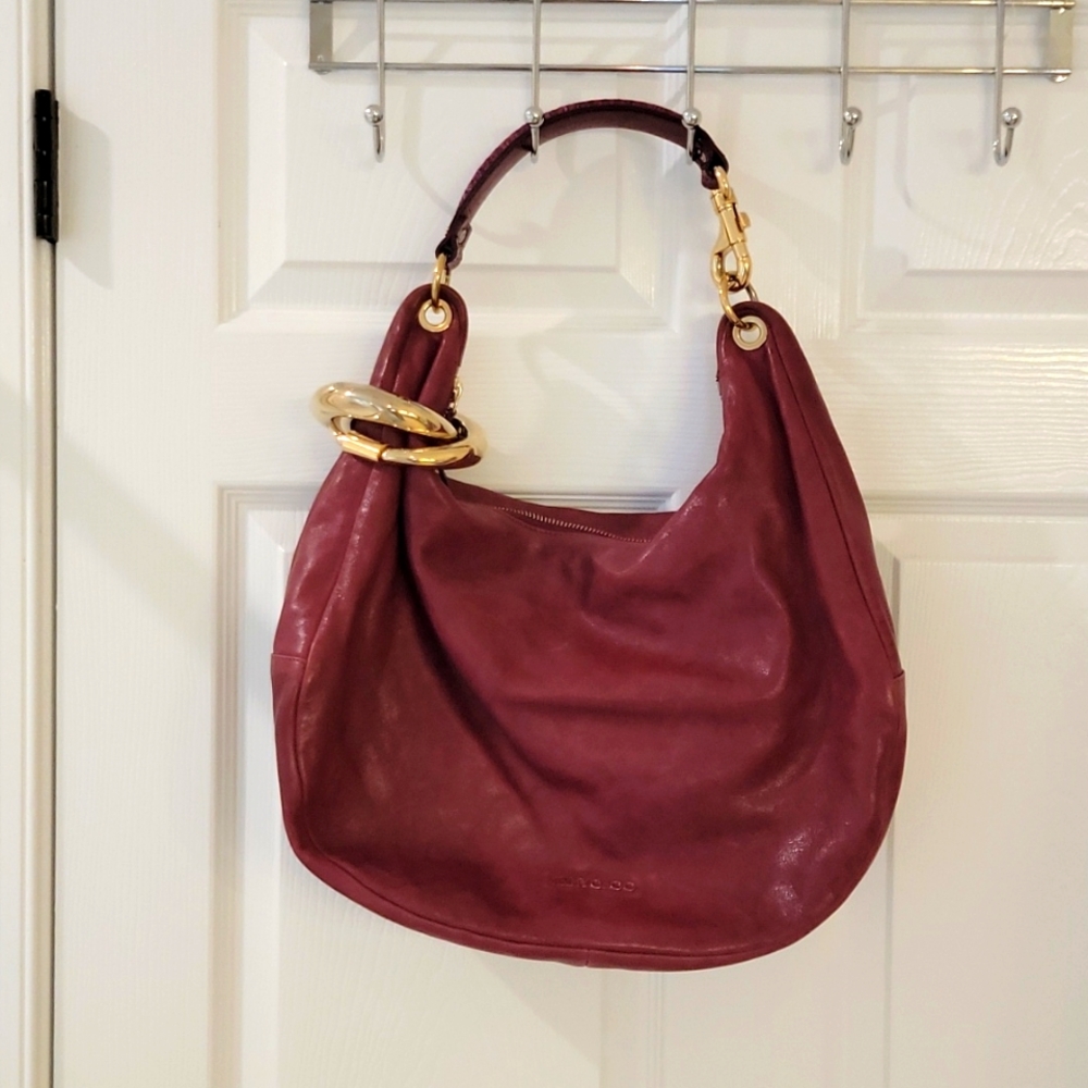 Jimmy Choo berry colored bag, comes with paperwork